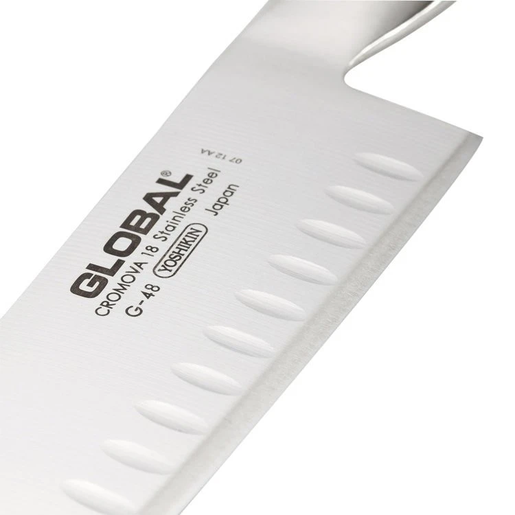 Global Santoku Granton Edge Knife G-80 2 Global Santoku Granton Edge Knife G-80 - Image 2