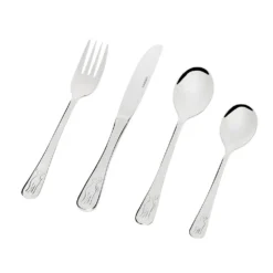4 Piece Puppy Children Cutlery Set 18/10
