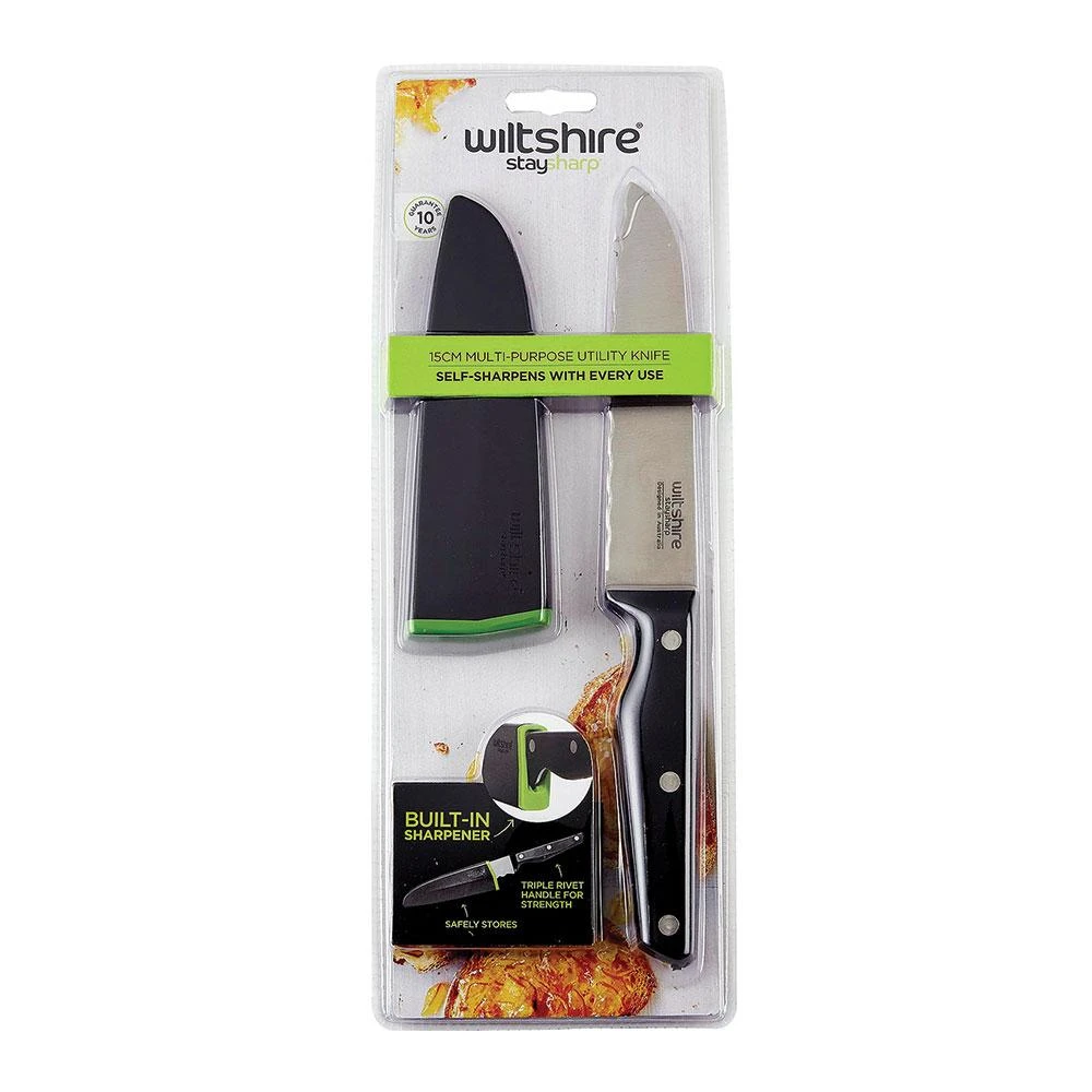 Staysharp Triple Rivet Multi-Purpose Utility Knife - 15cm 2 Staysharp Triple Rivet Multi-Purpose Utility Knife - 15cm - Image 2