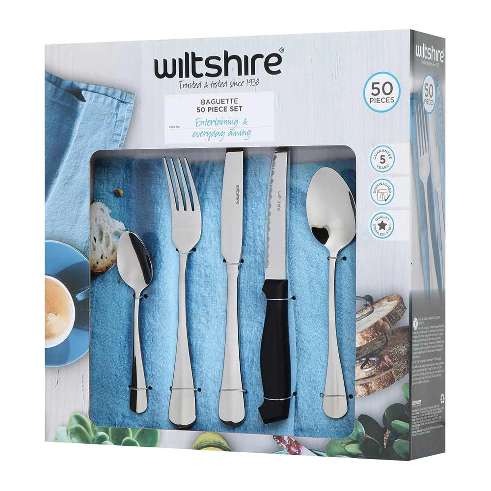WiltShire Baguette 50 Piece Cutlery Set 3 WiltShire Baguette 50 Piece Cutlery Set - Image 3