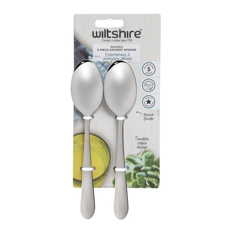 Rhodes Dessert Spoon 4 Piece 2 Rhodes Dessert Spoon 4 Piece - Image 2