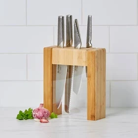 Global Teikoku 5pc Knife Block Set 1 Global Teikoku 5pc Knife Block Set