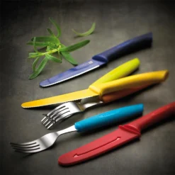 Scanpan Spectrum 6pc Steak Knife Set 6 Scanpan Spectrum 6pc Steak Knife Set -Victorinox Sales Scanpan Spectrum 6pc Steak Knife Set Lifestyle 1 750px