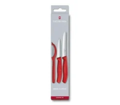 Victorinox Paring Knife Set 3 Piece Nylon Red