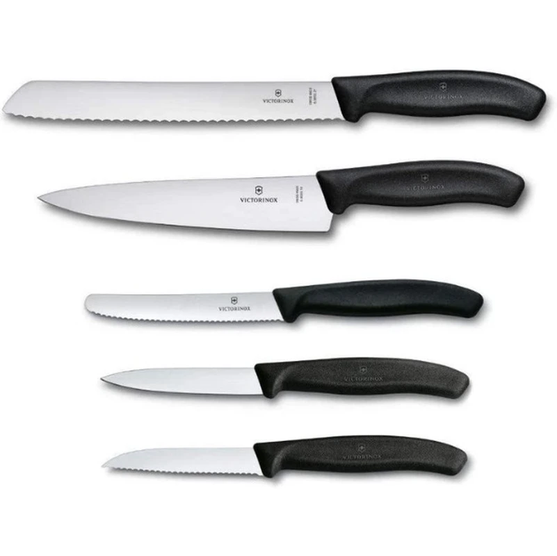 Victorinox Kitchen Set Nylon Black Stainless Steel Knife 2 Victorinox Kitchen Set Nylon Black Stainless Steel Knife - Image 2